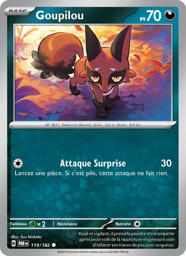 Carte Pokemon 119/182 Goupilou | LorenZone