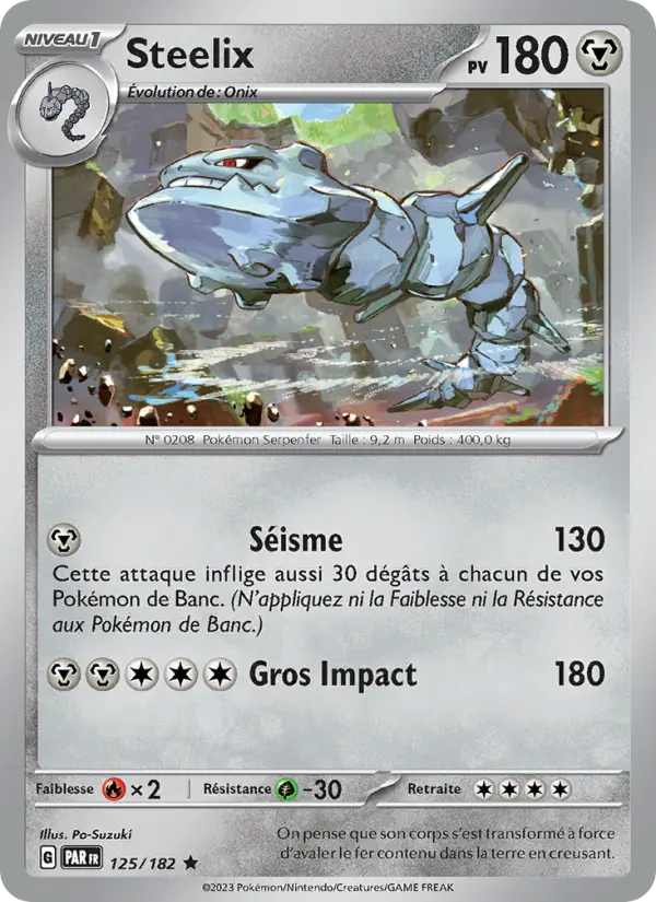 Carte Pokemon 125/182 Steelix Holo | LorenZone