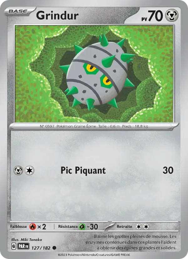 Carte Pokemon 127/182 Grindur | LorenZone