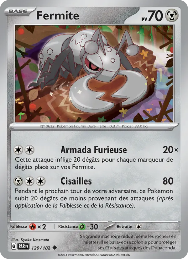 Carte Pokemon 129/182 Fermite | LorenZone