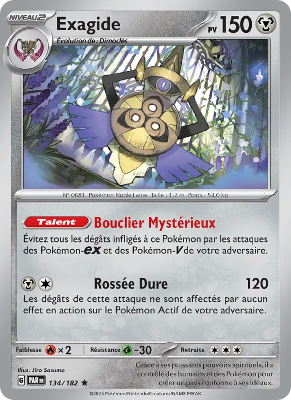 Carte Pokemon 134/182 Exagide Holo | LorenZone