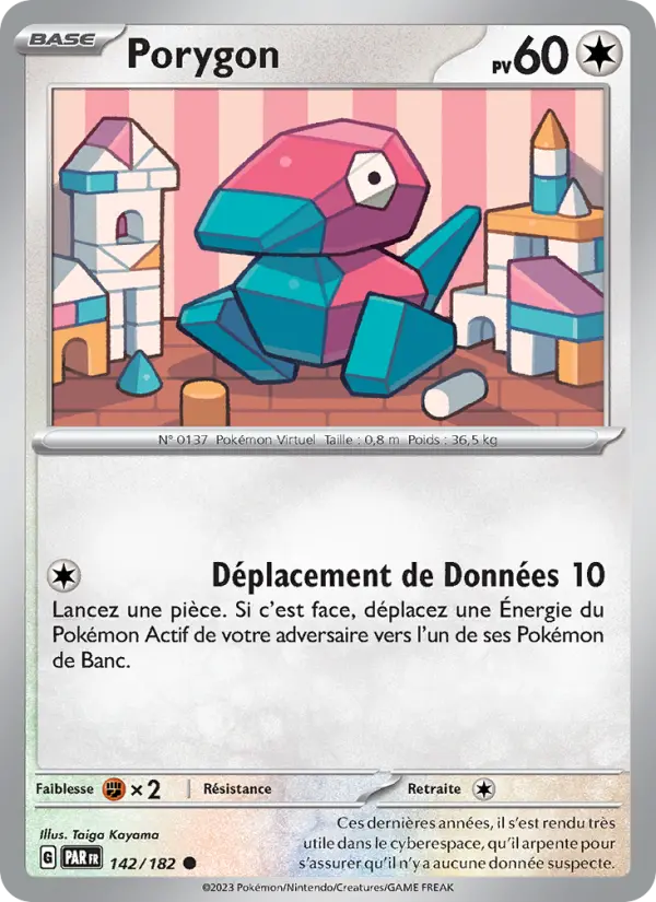 Carte Pokemon 142/182 Porygon | LorenZone
