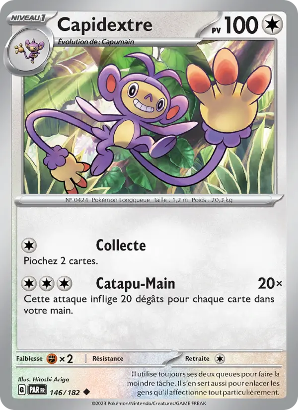 Carte Pokemon 146/182 Capidextre | LorenZone