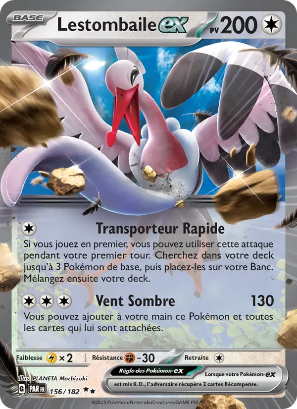 Carte Pokemon 156/182 Lestombaile-ex | LorenZone