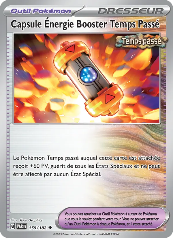 Carte Pokemon 159/182 Capsule Énergie Booster Temps Passé | LorenZone