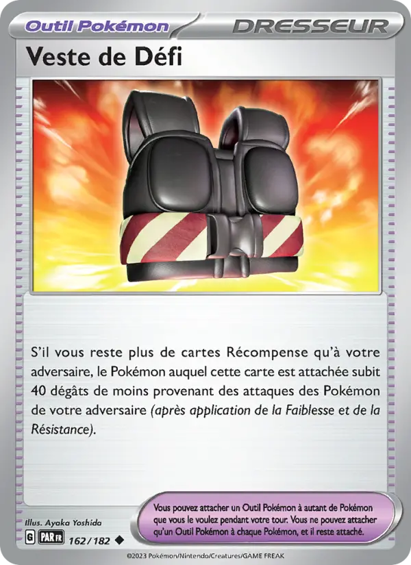 Carte Pokemon 162/182 Veste de Défi | LorenZone