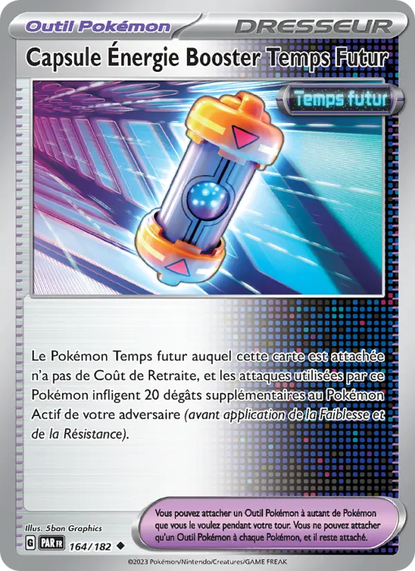 Carte Pokemon 164/182 Capsule Énergie Booster Temps Futur | LorenZone