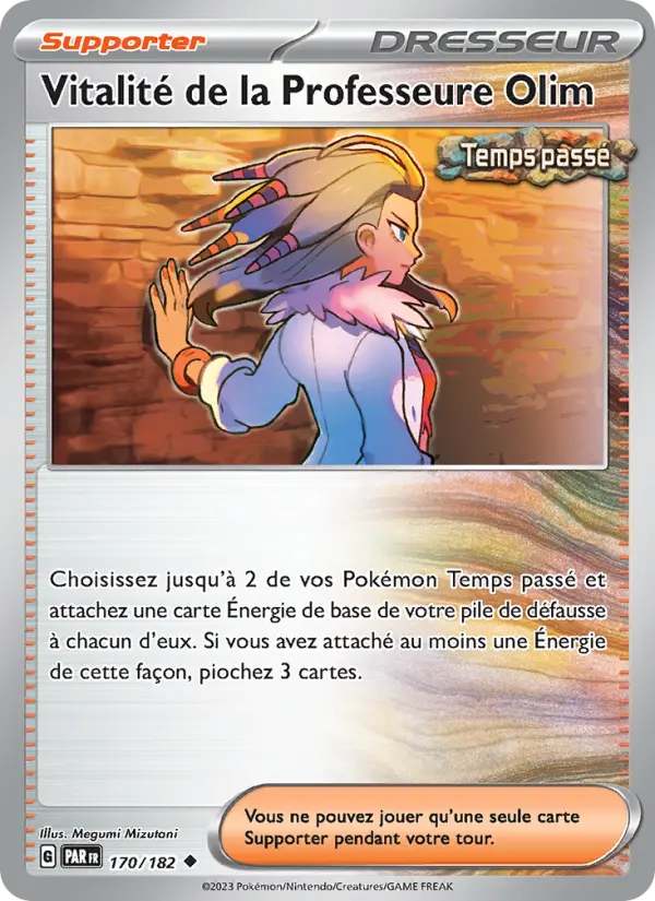 Carte Pokemon 170/182 Vitalité de la Professeure Olim | LorenZone