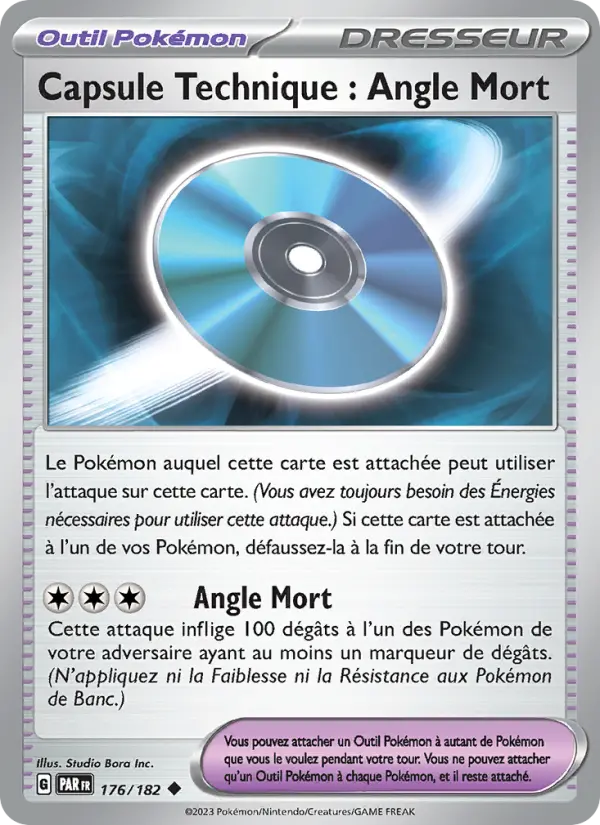 Carte Pokemon 176/182 Capsule Technique : Angle Mort | LorenZone