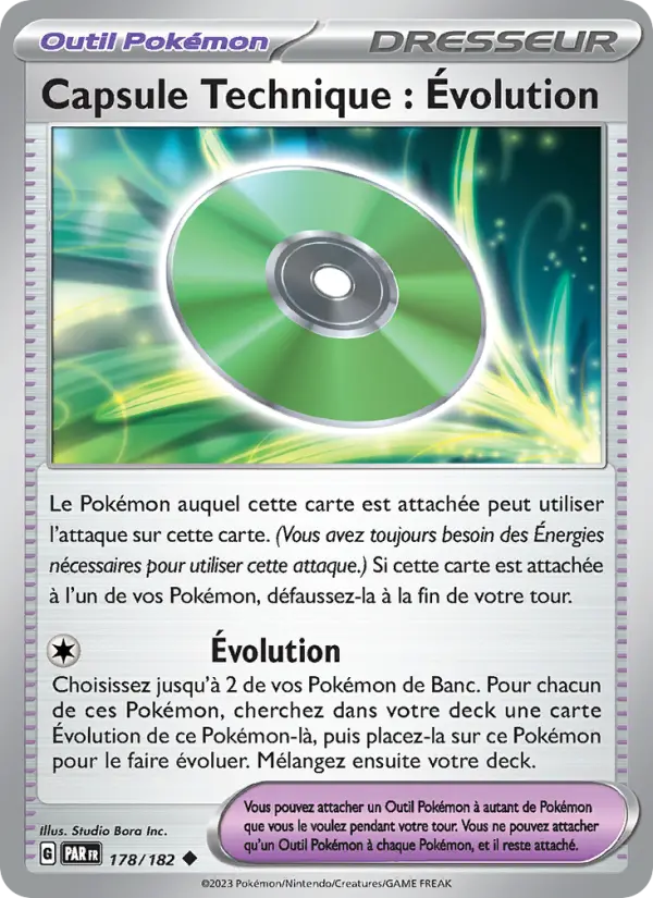 Carte Pokemon 178/182 Capsule Technique : Évolution | LorenZone