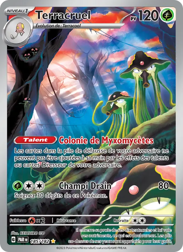 Carte Pokemon 185/182 Terracruel Illustration Rare | LorenZone