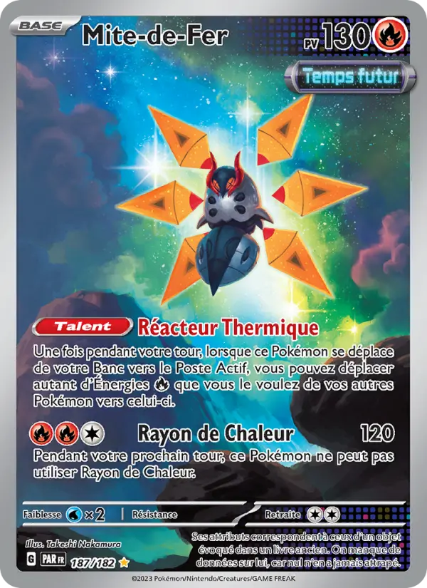 Carte Pokemon 187/182 Mite-de-Fer Illustration Rare | LorenZone