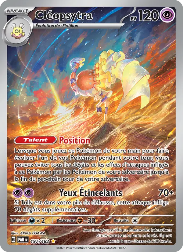 Carte Pokemon 197/182 Cléopsytra Illustration Rare | LorenZone