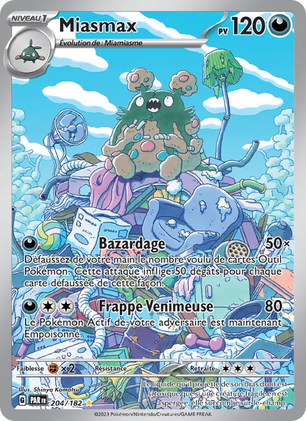 Carte Pokemon 204/182 Miasmax Illustration Rare | LorenZone