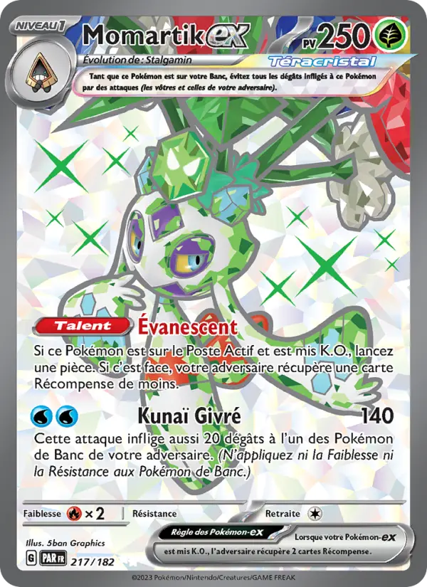 Carte Pokemon 217/182 Momartik-ex | LorenZone
