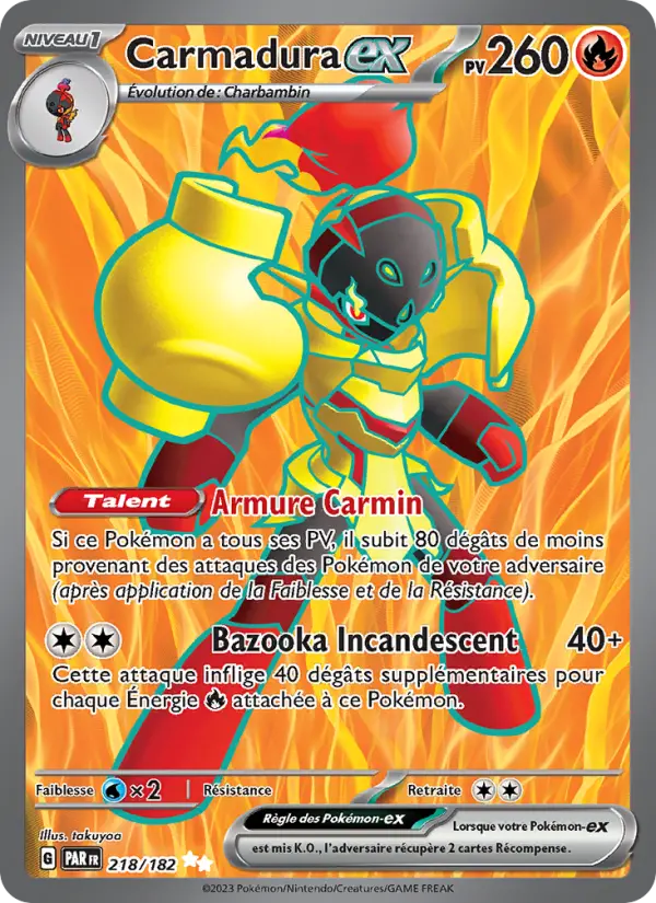 Carte Pokemon 218/182 Carmadura-ex | LorenZone