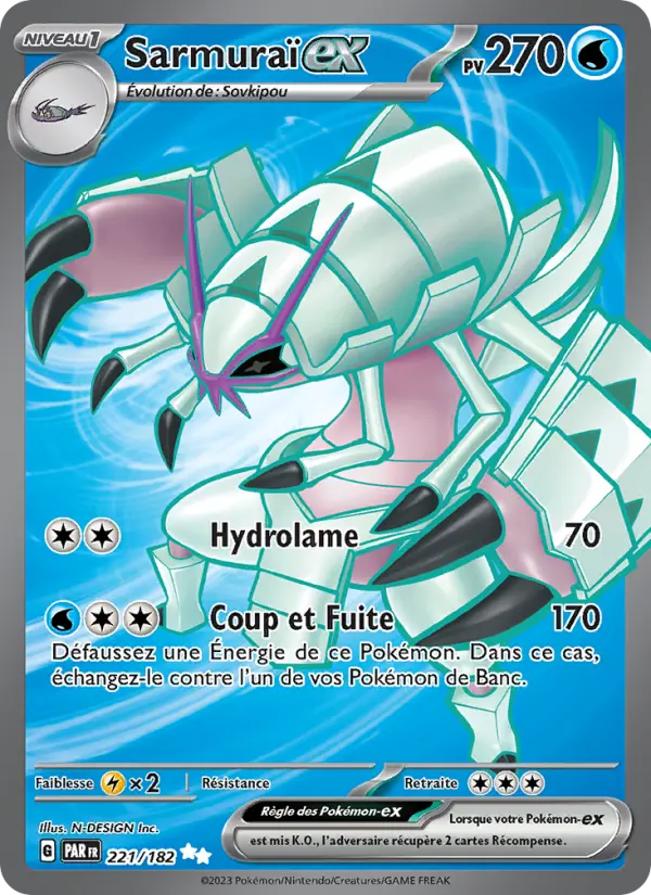 Carte Pokemon 221/182 Sarmuraï-ex | LorenZone