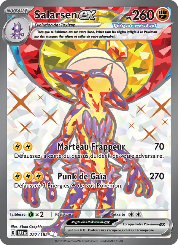 Carte Pokemon 227/182 Salarsen-ex | LorenZone