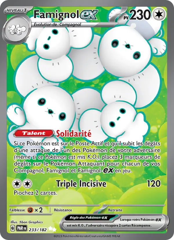 Carte Pokemon 233/182 Famignol-ex | LorenZone