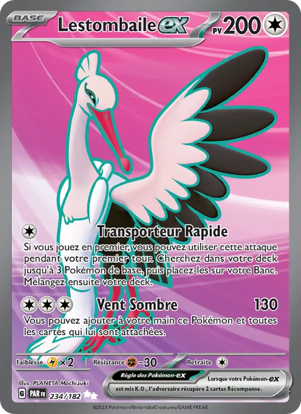 Carte Pokemon 234/182 Lestombaile-ex | LorenZone