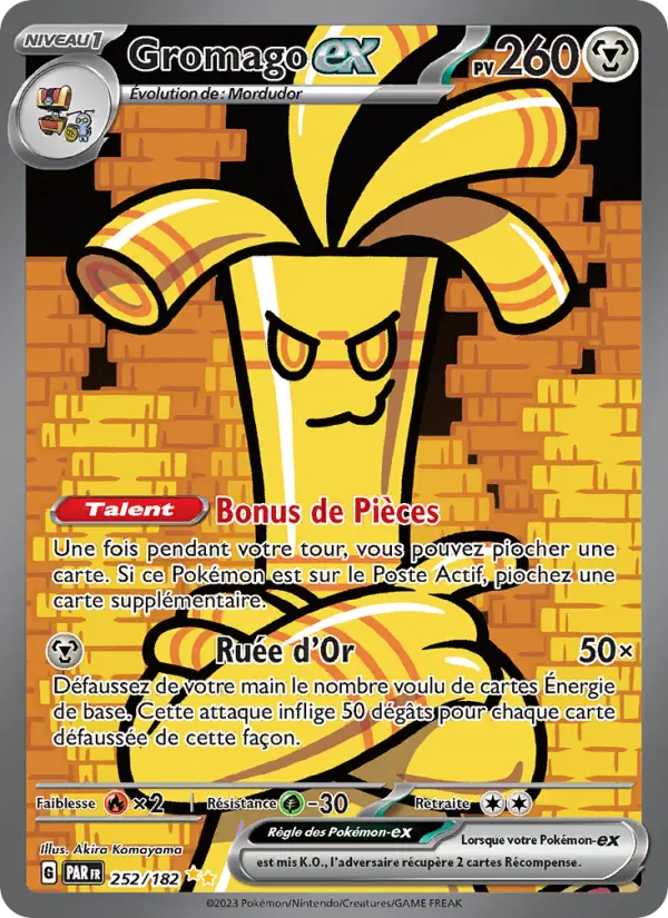 Carte Pokemon 252/182 Gromago-ex Illustration Spéciale Rare | LorenZone