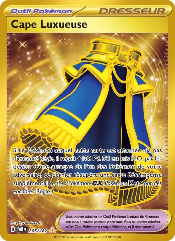 Carte Pokemon 265/182 Cape Luxueuse Hyper Rare | LorenZone