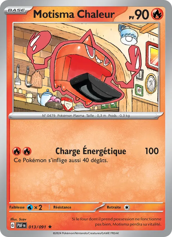 Carte Pokemon 013/091 Motisma Chaleur Holo | LorenZone