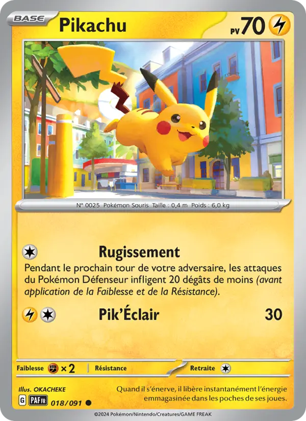 Carte Pokemon 018/091 Pikachu | LorenZone