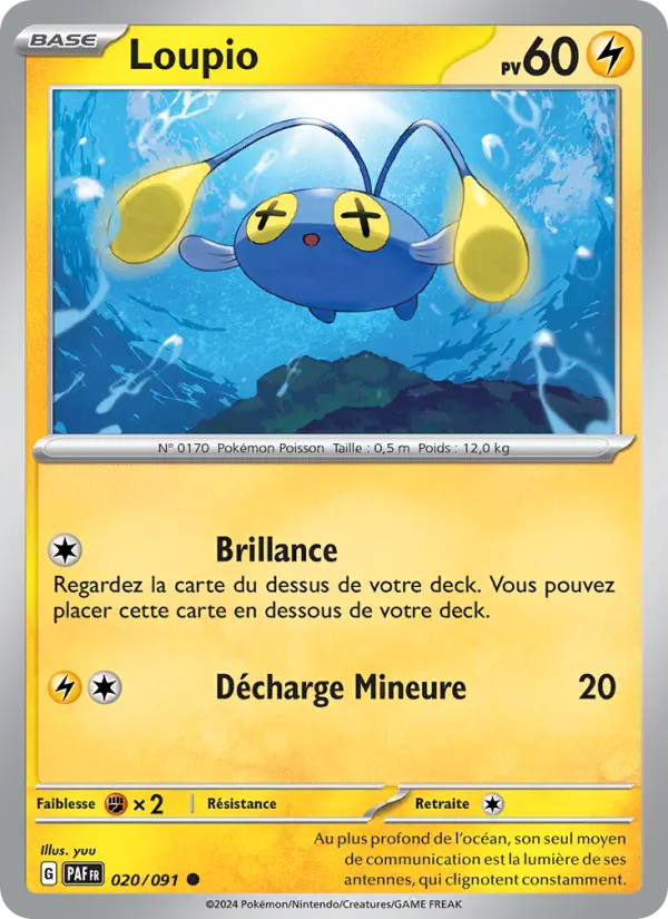 Carte Pokemon 020/091 Loupio | LorenZone