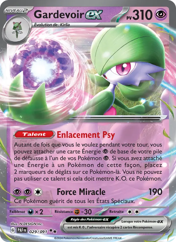 Carte Pokemon 029/091 Gardevoir-ex | LorenZone