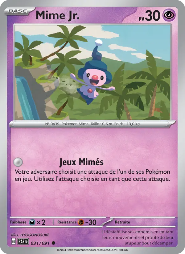 Carte Pokemon 031/091 Mime Jr. | LorenZone