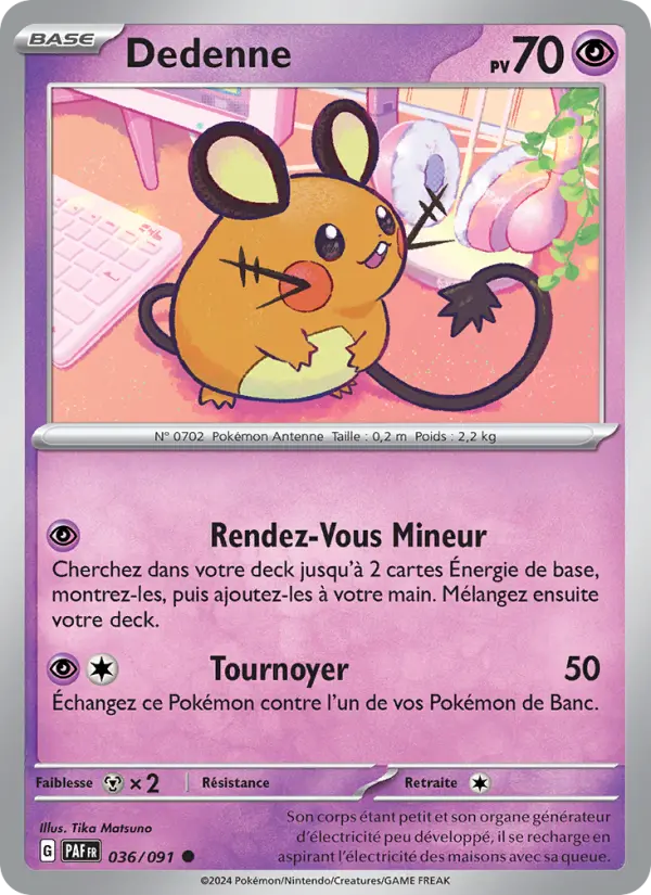 Carte Pokemon 036/091 Dedenne | LorenZone