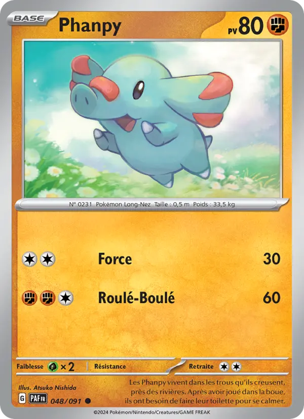 Carte Pokemon 048/091 Phanpy | LorenZone