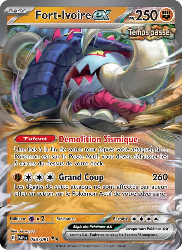 Carte Pokemon 053/091 Fort-Ivoire-ex | LorenZone