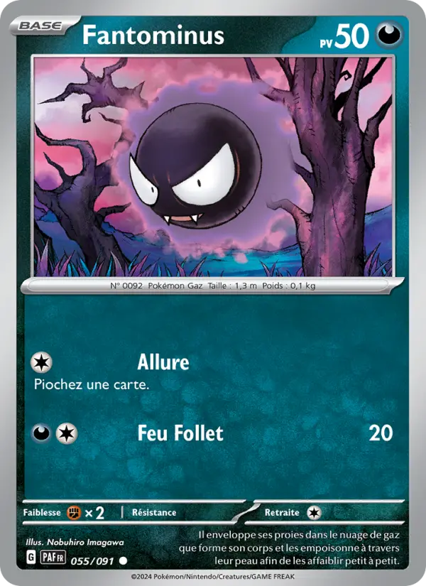 Carte Pokemon 055/091 Fantominus | LorenZone