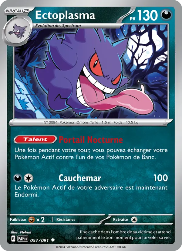 Carte Pokemon 057/091 Ectoplasma | LorenZone