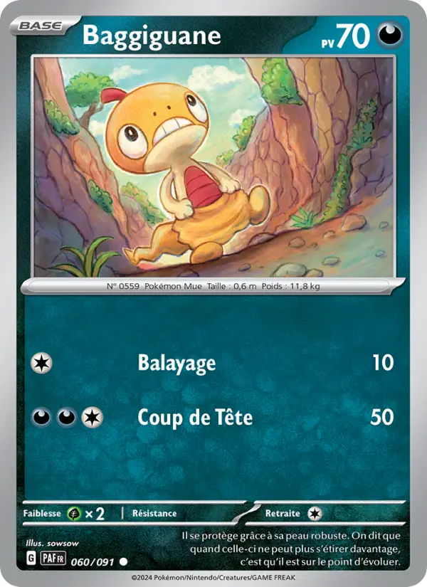 Carte Pokemon 060/091 Baggiguane | LorenZone