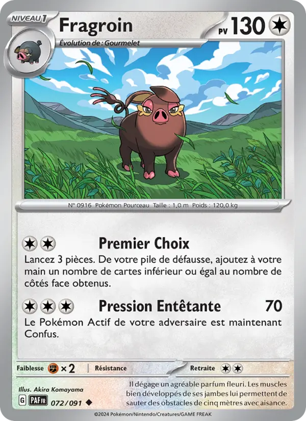 Carte Pokemon 072/091 Fragroin | LorenZone