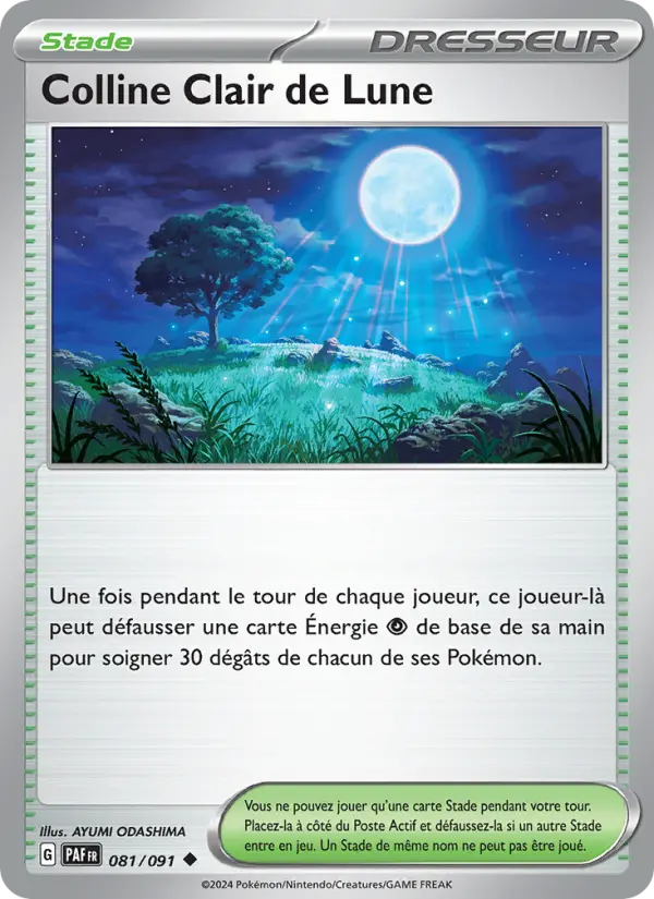 Carte Pokemon 081/091 Colline Clair de Lune | LorenZone