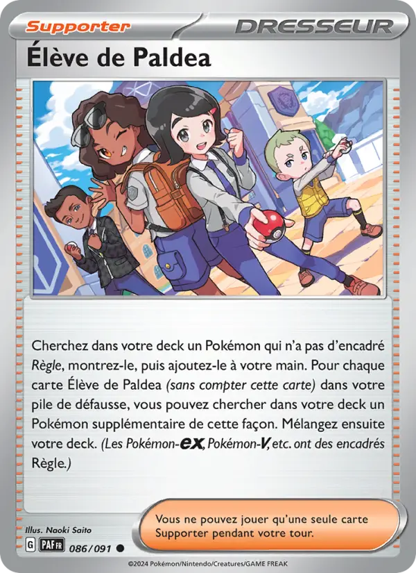 Carte Pokemon 086/091 Élève de Paldea | LorenZone