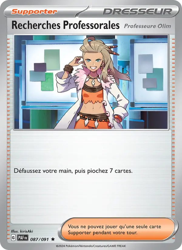 Carte Pokemon 087/091 Recherches Professorales Holo | LorenZone