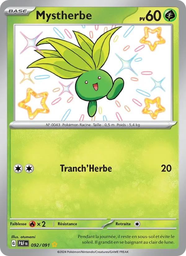 Carte Pokemon 092/091 Mystherbe | LorenZone