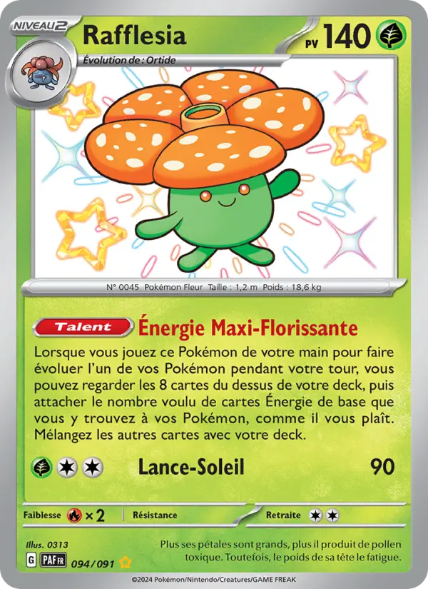 Carte Pokemon 094/091 Rafflesia | LorenZone