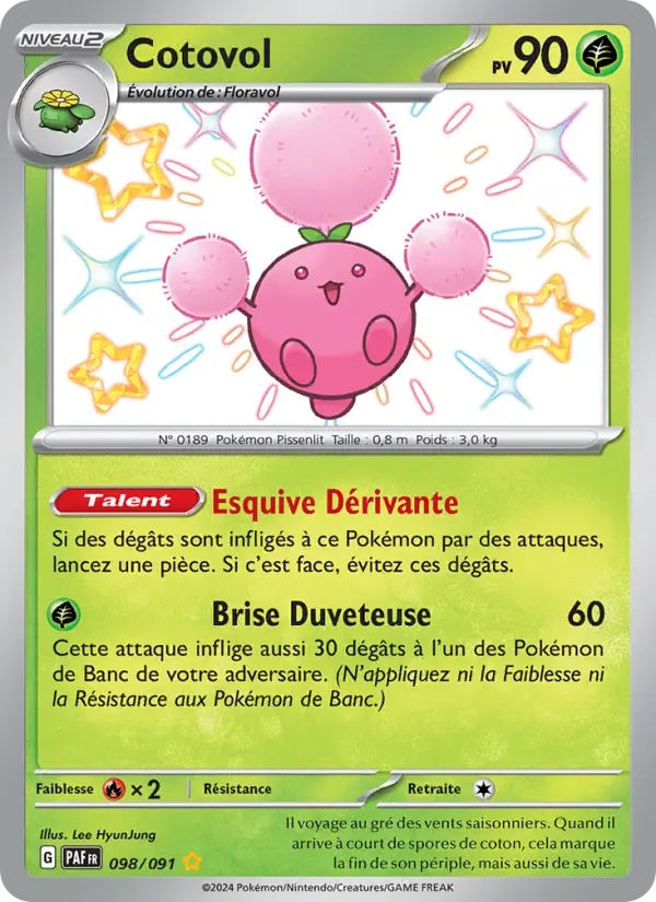 Carte Pokemon 098/091 Cotovol | LorenZone