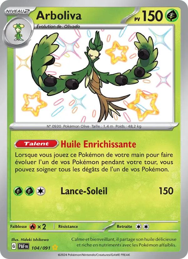 Carte Pokemon 104/091 Arboliva | LorenZone