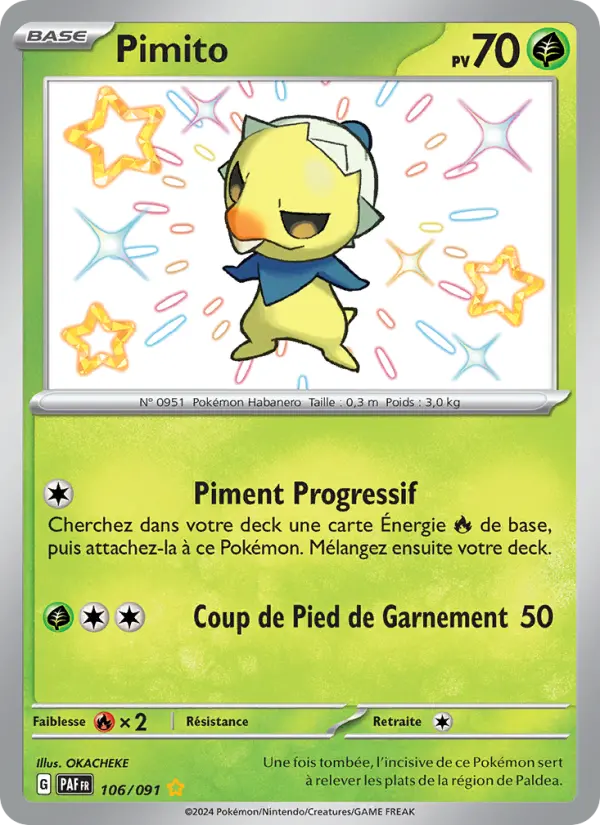 Carte Pokemon 106/091 Pimito | LorenZone
