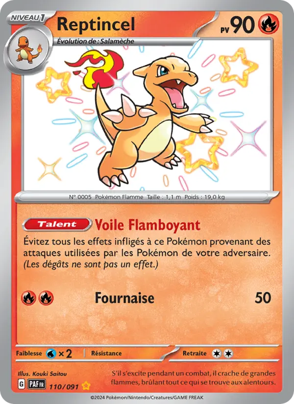 Carte Pokemon 110/091 Reptincel | LorenZone