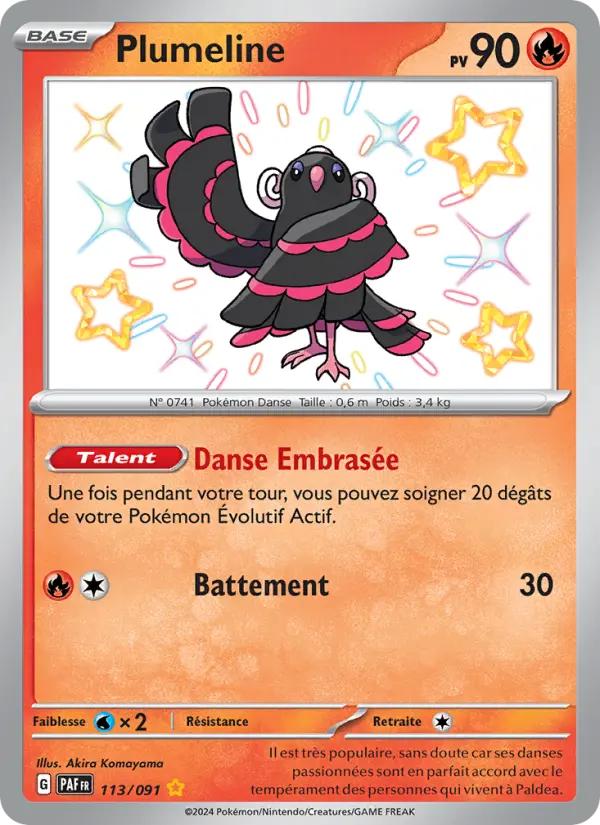 Carte Pokemon 113/091 Plumeline | LorenZone