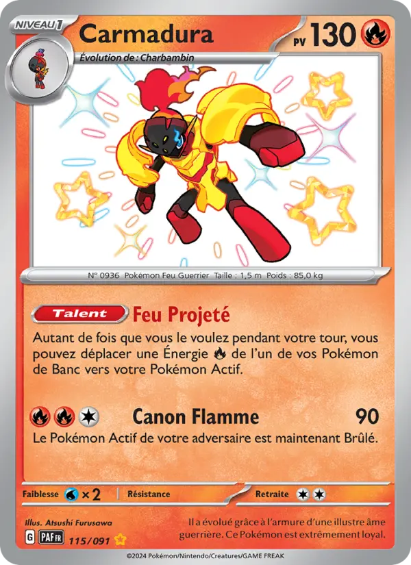 Carte Pokemon 115/091 Carmadura | LorenZone