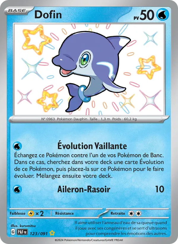 Carte Pokemon 123/091 Dofin | LorenZone